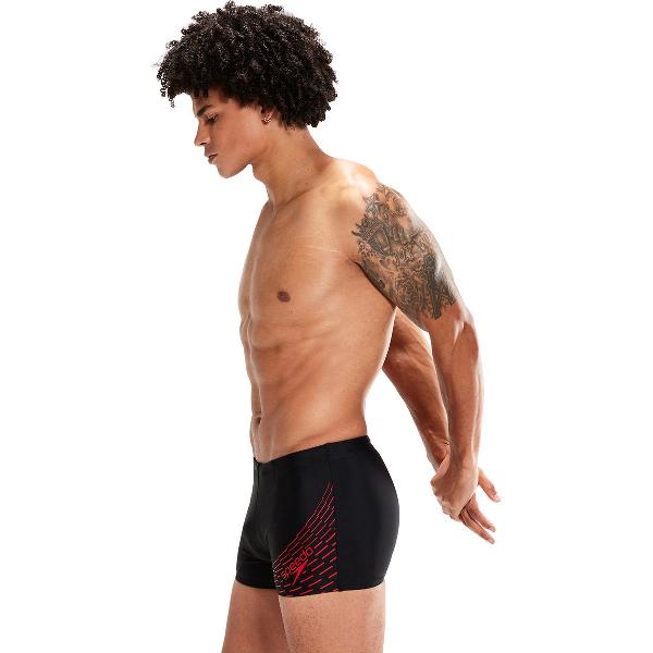 Foto van Speedo Medley Logo Aquashort Heren - Zwart / Rood - maat 4