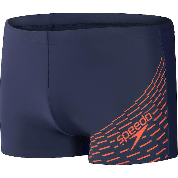 Foto van Speedo Medley Logo Aquashort Marine/Oranje Heren Sportzwembroek - Maat 8
