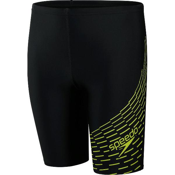 Foto van Speedo Medley Logo Jammer Jongens - Zwart / Groen - Maat 140