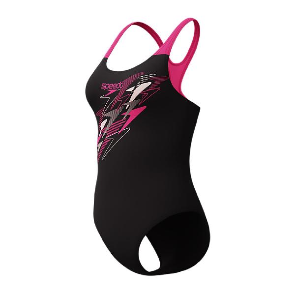 Foto van Speedo Medley Logo Medalist badpak black/pink dames