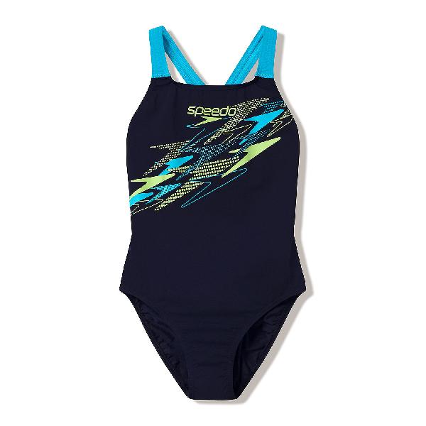 Foto van Speedo Medley Logo Medalist badpak blauw/groen dames