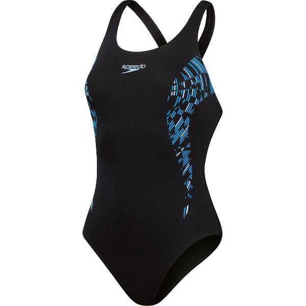 Foto van Speedo Placement Muscleback Marine/Blauw Sportbadpak - Maat 40