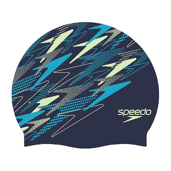 Foto van Speedo Printed Silicone badmuts blauw
