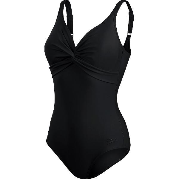 Foto van Speedo Shaping Brigitte 1 Piece Zwart Sportbadpak - Maat 44