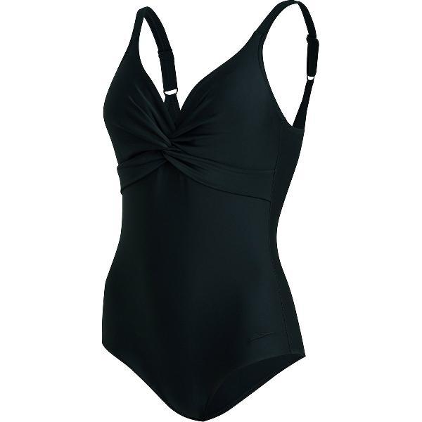 Foto van Speedo Shaping Brigitte 1 Piece Zwart Sportbadpak - Maat 48