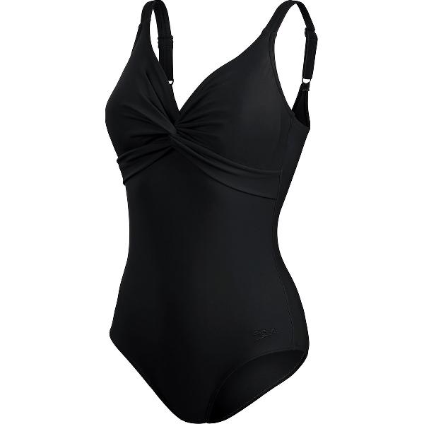 Foto van Speedo Shaping Brigitte 1 Piece Zwart Sportbadpak - Maat 50