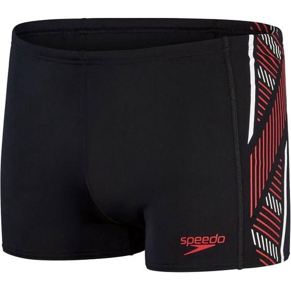 Foto van Speedo Tech Panel Aquashort Zwart/Grijs Heren Sportzwembroek - Maat 5