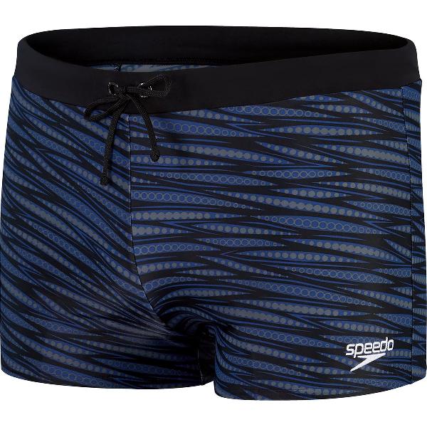 Foto van Speedo Valmilton Aquashort Zwart/Blauw Heren Zwembroek - Maat 8