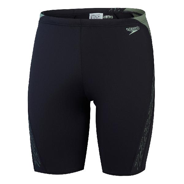 Foto van Speedo eco+ hyperboom splice jammer zwart/groen heren 34