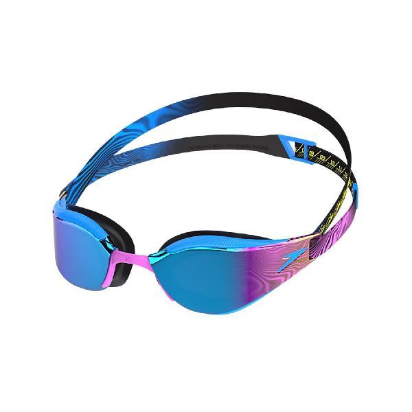 Foto van Speedo fastskin hyper elite mirror zwembril blauw/paars