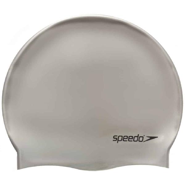 Foto van Speedo platte siliconen badmuts zilver p12