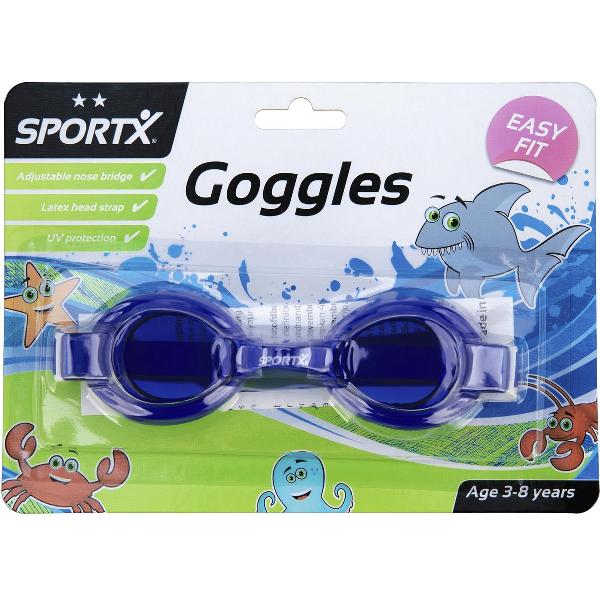 Foto van SportX Kids Duikbril / Chloorbril - Blauw