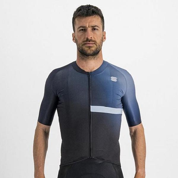 Foto van Sportful Bomber fietsshirt korte mouw blauw heren