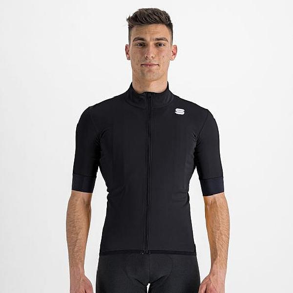 Foto van Sportful Fiandre light no rain fietsjack korte mouw zwart heren