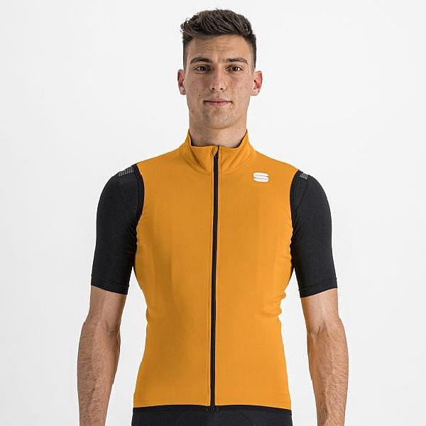 Foto van Sportful Fiandre light no rain fietsvest oranje heren