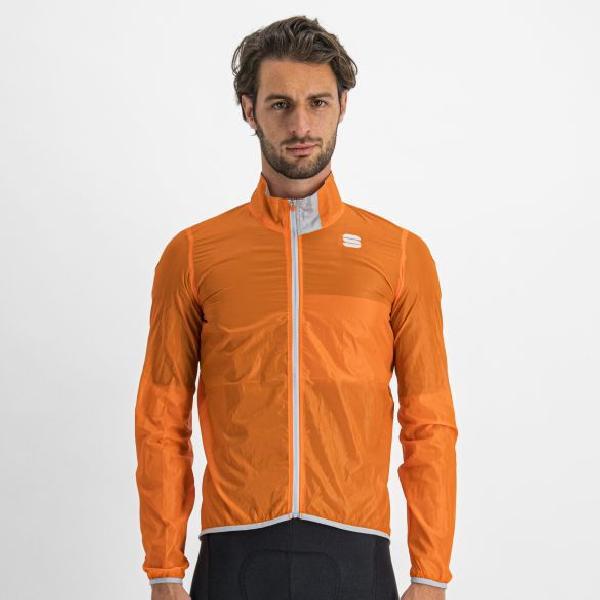 Foto van Sportful Hot pack Easylight fietsjack lange mouw oranje heren XL
