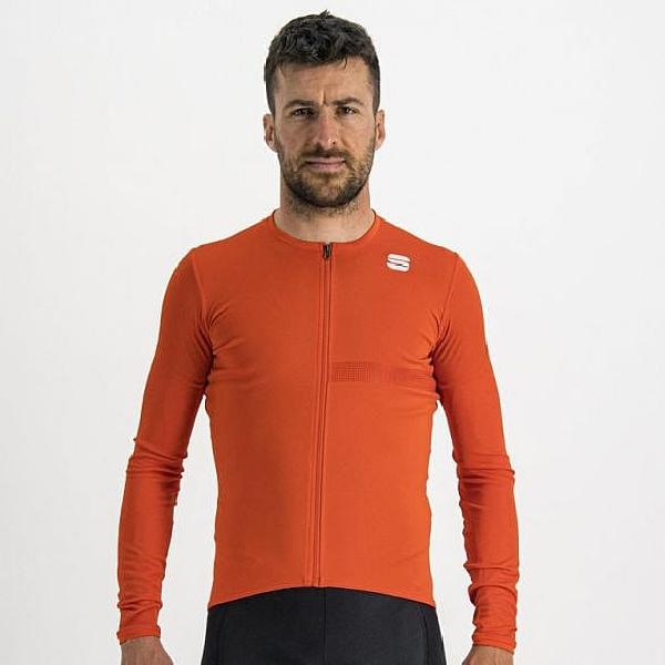 Foto van Sportful Matchy fietsshirt lange mouw rood heren