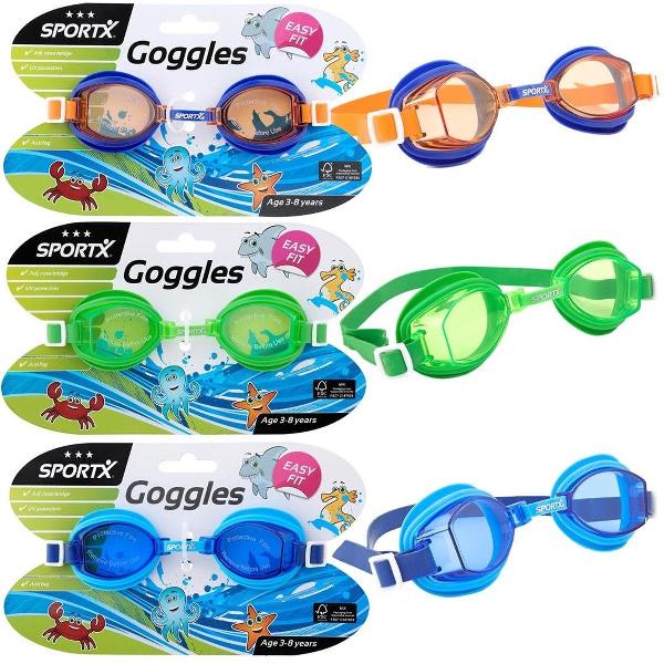 Foto van Sportx Kids Zwembril 3 Sterren Assorti