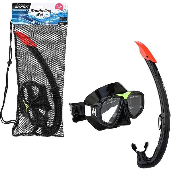 Foto van Sportx Volwassenen Snorkelset 5 Sterren Zwart