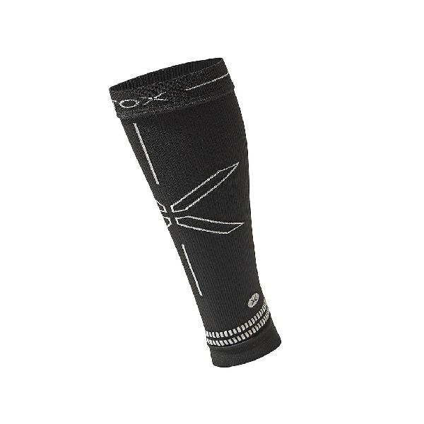 Foto van Stox Running Calf sleeves zwart/licht grijs heren