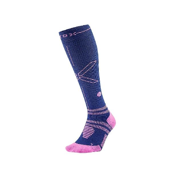 Foto van Stox Running Socks donkerblauw/roze dames