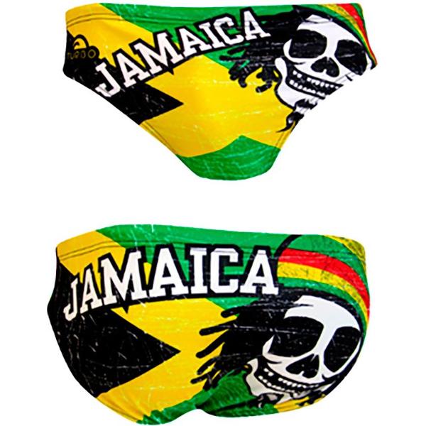 Foto van TURBO Jamaica Skull Vintage 2013 Waterpolo Zwemslip Heren - Multicolor - S