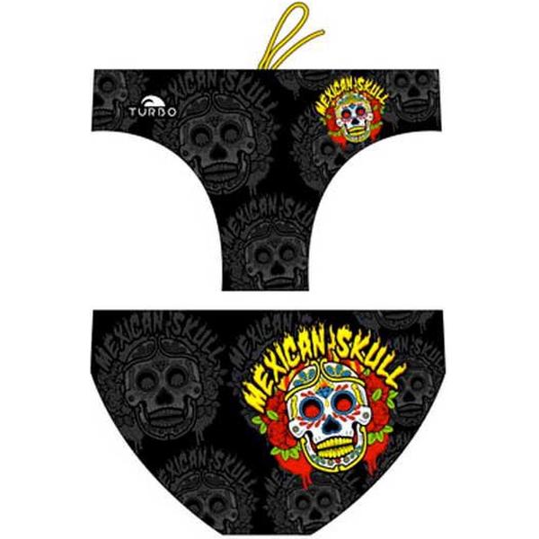Foto van TURBO Mexican Skull 2014 Zwemslip Heren - Black - XXL