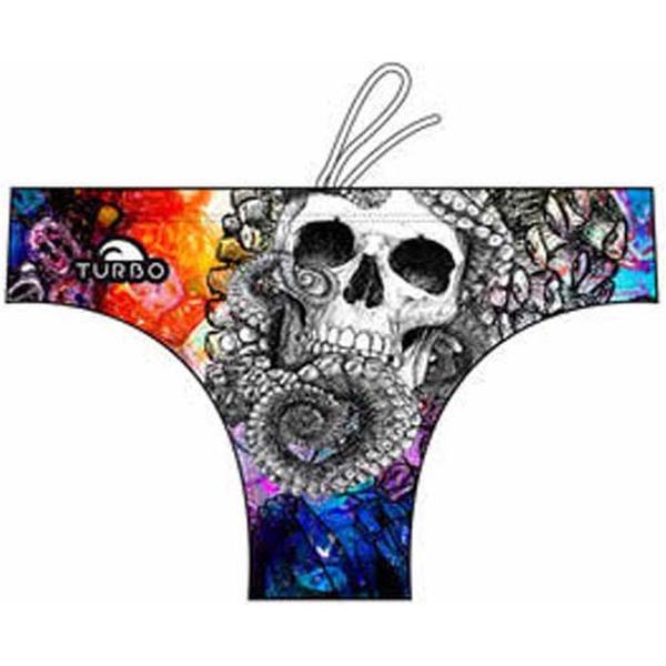 Foto van TURBO Octopus Skull Zwemslip Heren - Orange - S