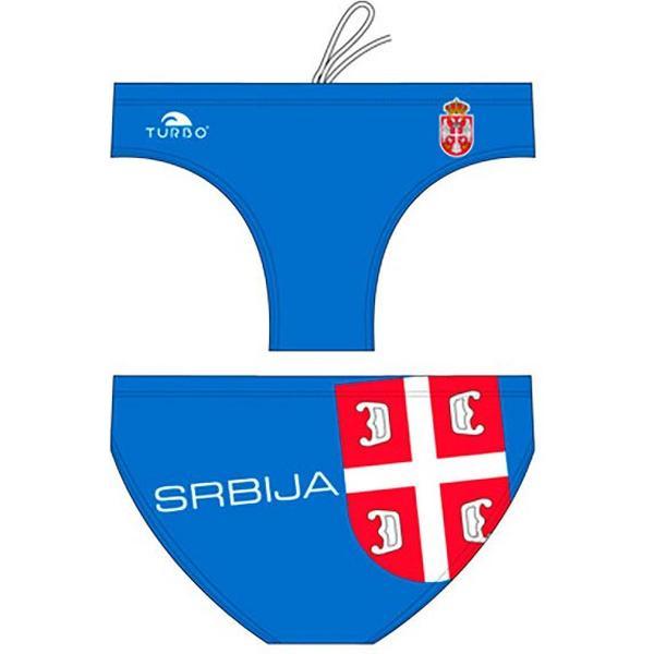 Foto van TURBO Serbia Zwemslip Heren - Red / Royal - M