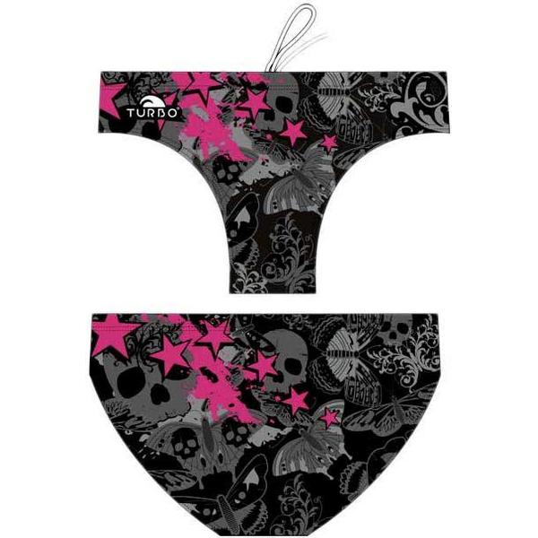Foto van TURBO Skull Butterflyers Stars Zwemslip Heren - Black - XL