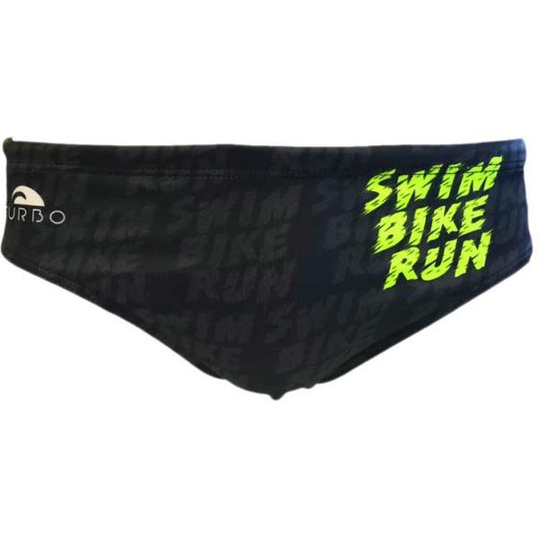 Foto van TURBO Swim-Bike Run Zwemslip Heren - Black - M
