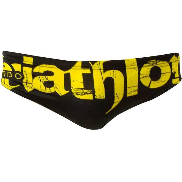 Foto van TURBO Triathlon Basic Zwemslip Heren - Black / Yellow - M