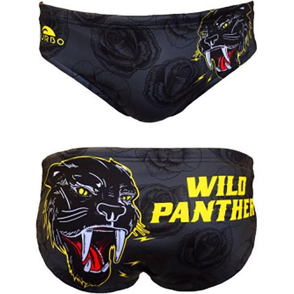 Foto van TURBO Wild Panther Zwemslip Heren - Black - XL