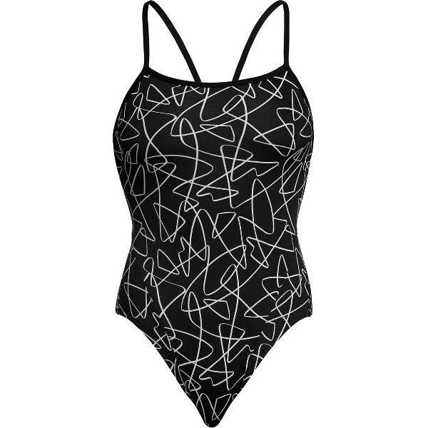 Foto van Texta Mess Single strap one piece - Dames | Funkita
