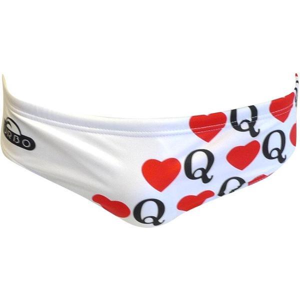 Foto van Turbo Heart Queen Zwemslip Wit XL Man