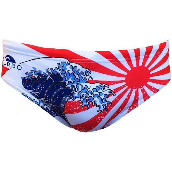 Foto van Turbo Japan Kanji Zwemslip Rood,Blauw M Man