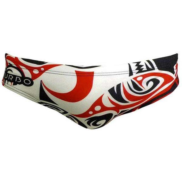 Foto van Turbo Maori Skin Tattoo Zwemslip Wit 2XL Man