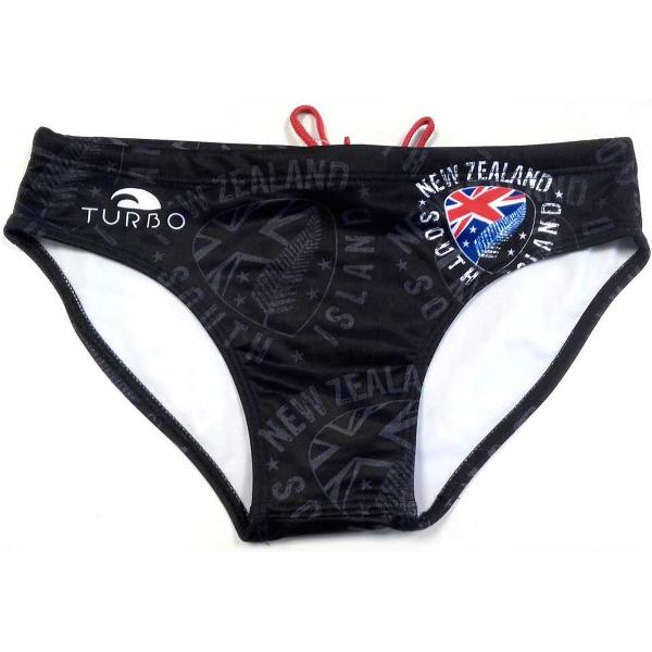 Foto van Turbo New Zealand Shield Zwemslip Zwart S Man