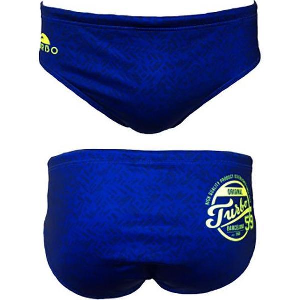 Foto van Turbo Plain Zwemslip Blauw 3XL Man