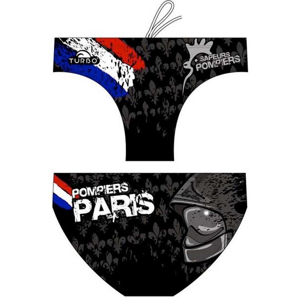 Foto van Turbo Pompiers Paris Zwemslip Zwart XL Man