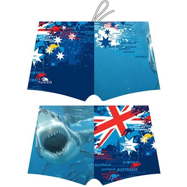 Foto van Turbo Shark Australia 2015 Zwembokser Blauw L Man