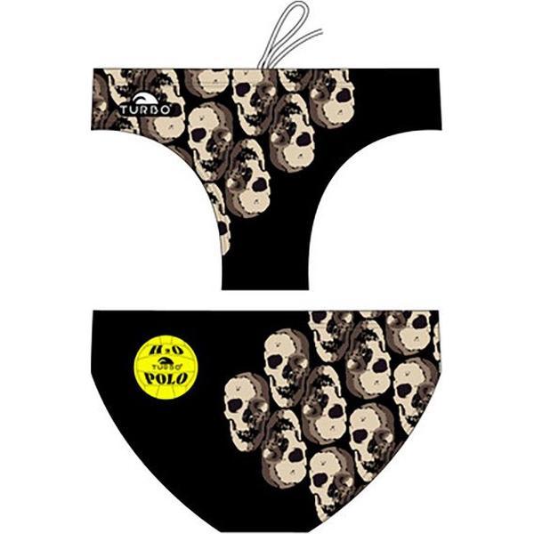 Foto van Turbo Skulls Zwemslip Beige,Zwart L Man