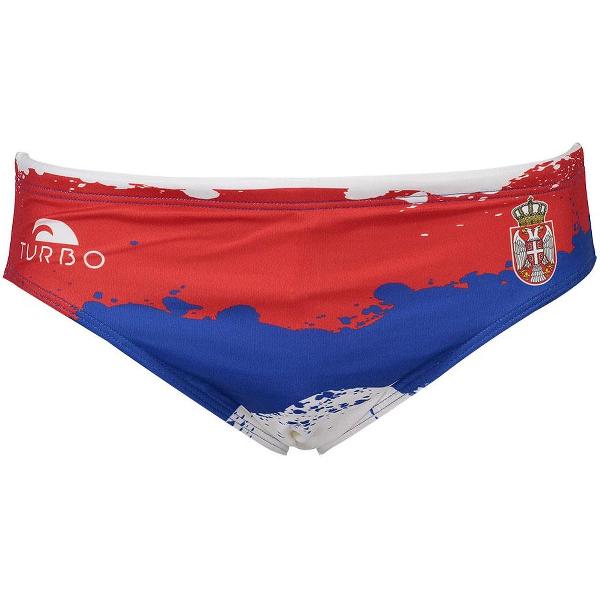 Foto van Turbo Srbja Zwemslip Rood,Blauw 3XL Man