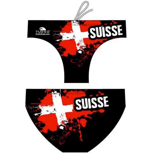 Foto van Turbo Suisse 2012 Zwemslip Rood,Zwart 5XL Man