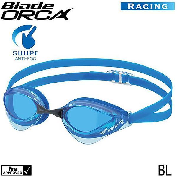 Foto van VIEW Blade Orca Racing zwembril met SWIPE technologie V230ASAC-BL