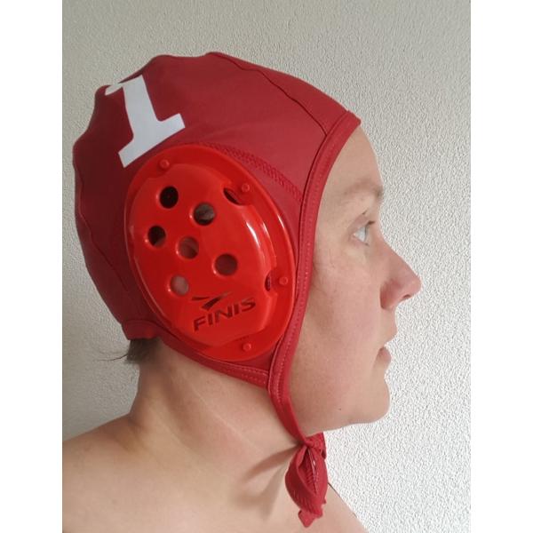Foto van Waterpolocaps Finis - set van 2 stuks - rood nr 1