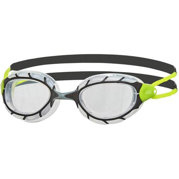 Foto van Zoggs Predator Zwembril Black Green - Clear Small Fit