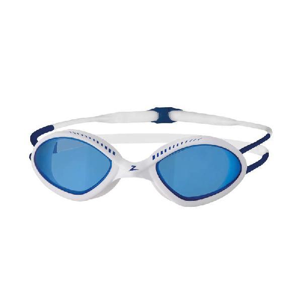 Foto van Zoggs Tiger blauwe lens zwembril wit