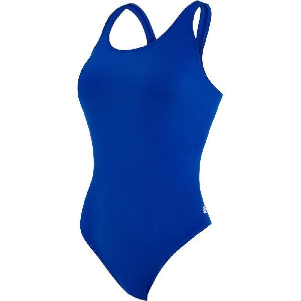 Foto van Zoggs Womens Cottesloe Powerback Swimsuit Black 44 - Royal Blue