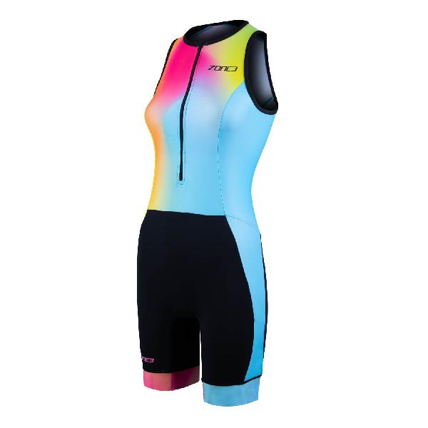 Foto van Zone3 Activate plus mouwloos trisuit neon/zwart dames S